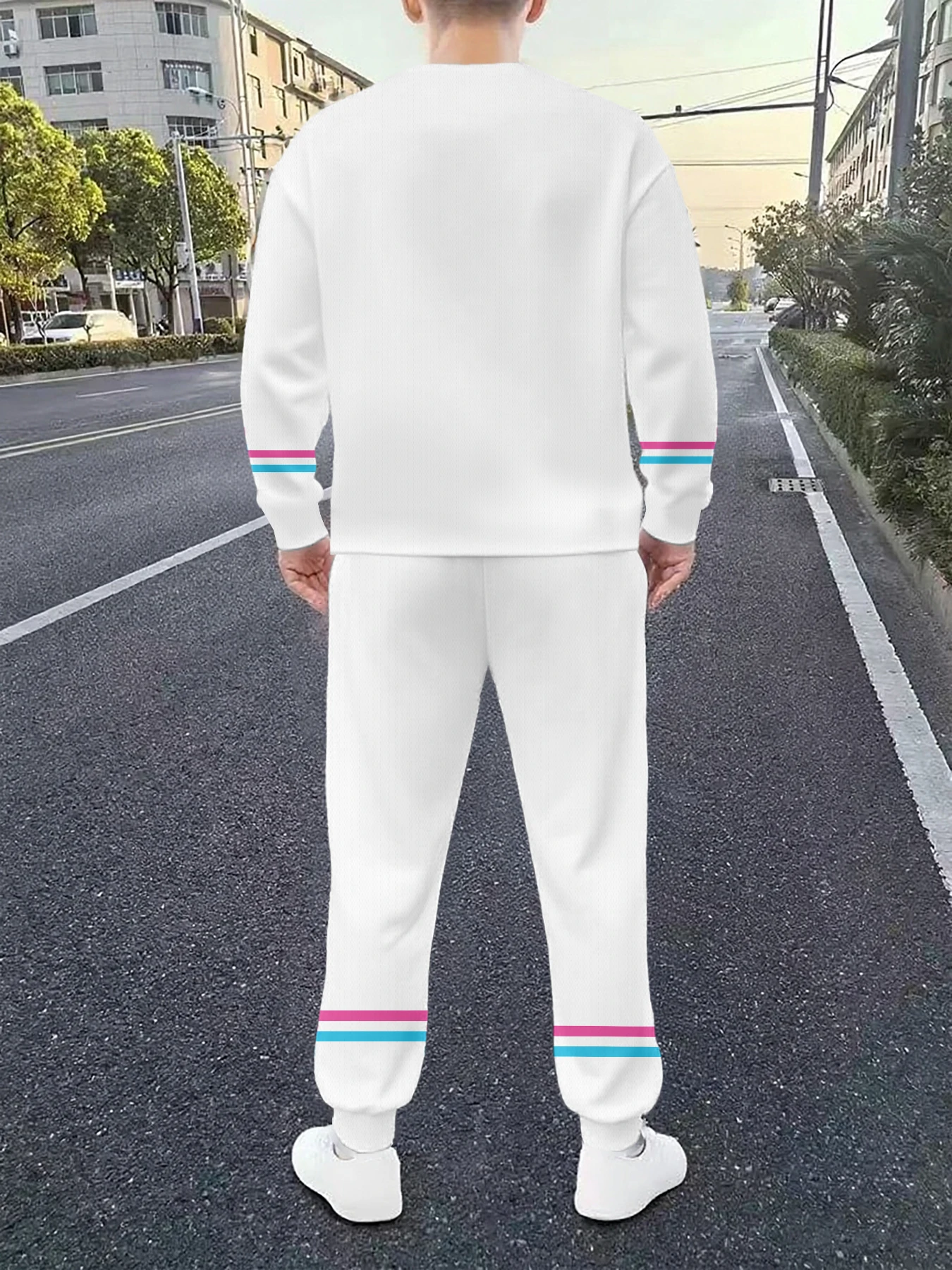 تتميز مجموعة هوديي الرجالية الجديدة لربيع وخريف 2025 برقبة دائرية على أزياء الشارع والراحة مع طباعة رقمية ثلاثية الأبعاد