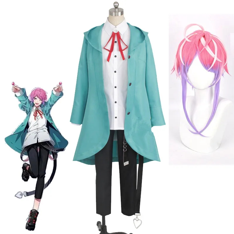 Fling Posse Amemura Ramuda Cosplay Costume And Wigs Division Rap Battle MC Easy R Uniform Suit Halloween Anime Clothing