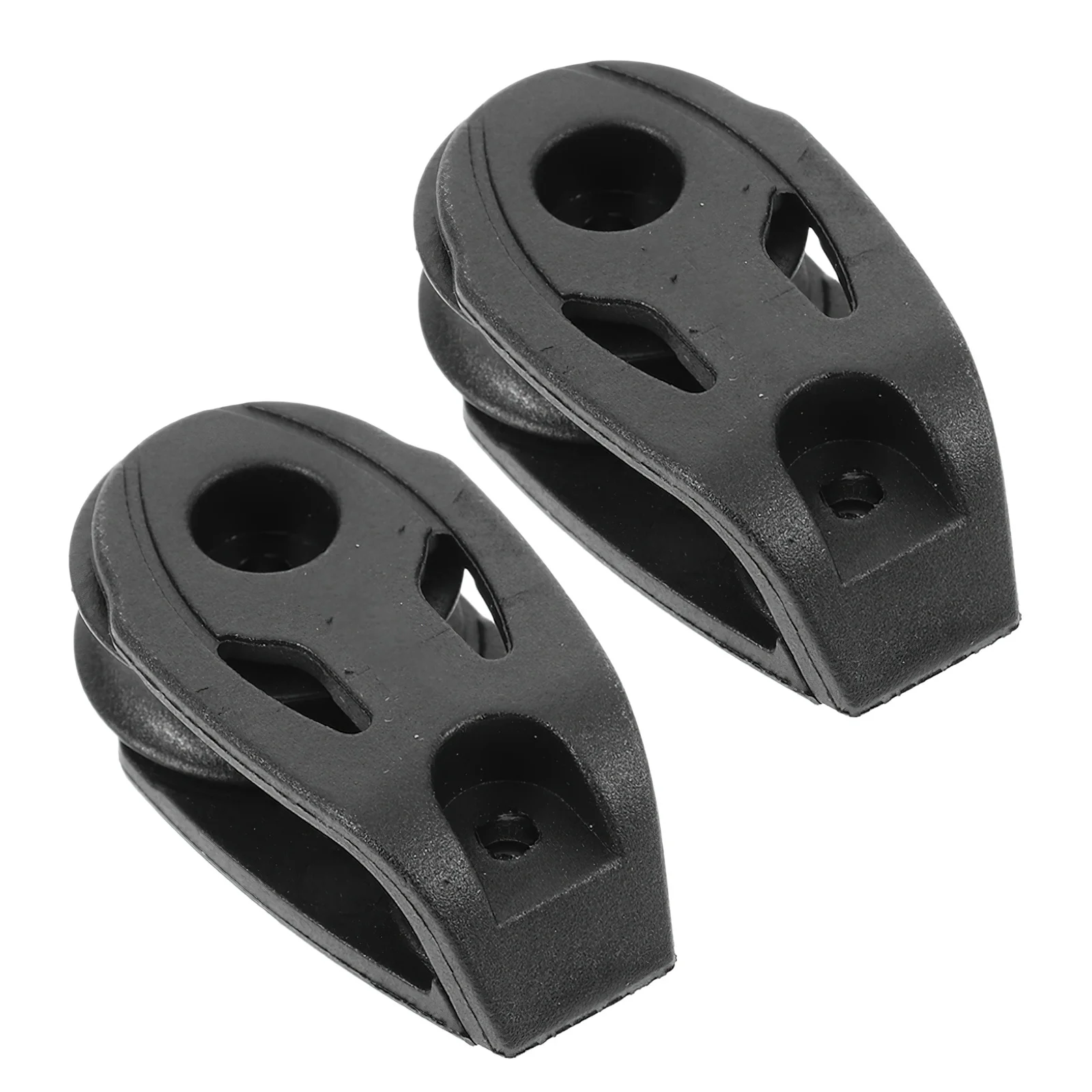 

2Pcs Reliable Nylon Kayak Pulley System for Garage Use Sailing Lifting Tool Boat Accessory with Rotary Bearing Design