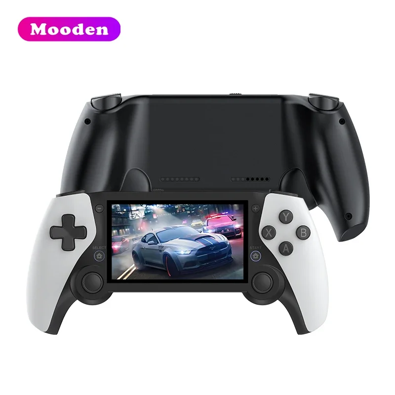 L M25 konsol Game genggam 4.3 inci 64GB, konsol Game genggam layar IPS 19000 + Game EmuELEC RK3566 27 simulator portabel Retro, pemutar Video Game