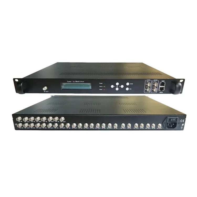 2026 Cable TV Digital Modulator 16 FTA Tuner to 8 DVB-T ISDBT DVB-C ATSC RF Modulator