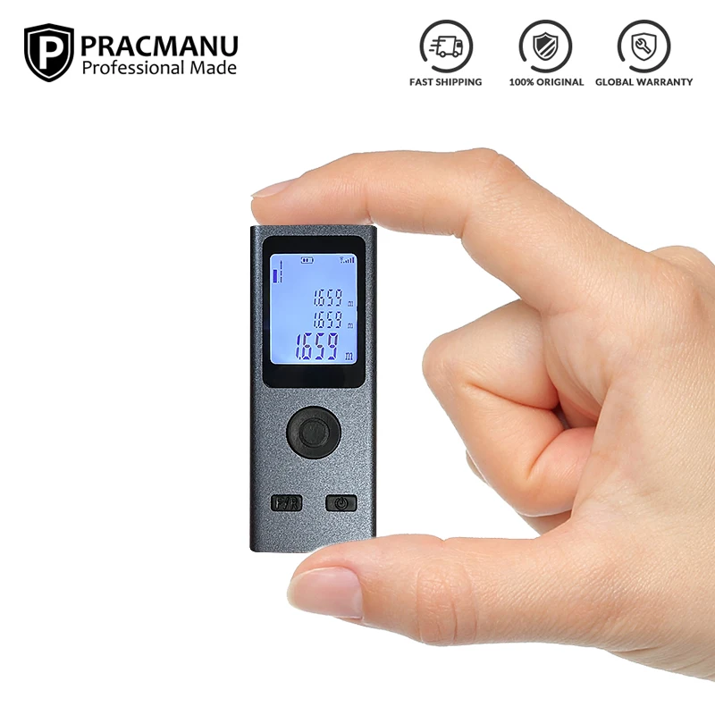 Pracmanu Smart Laser Rangefinder Intelligent 30m Digital Laser Rangefinder Usb Charging Rechargeable Handheld Distance Meters