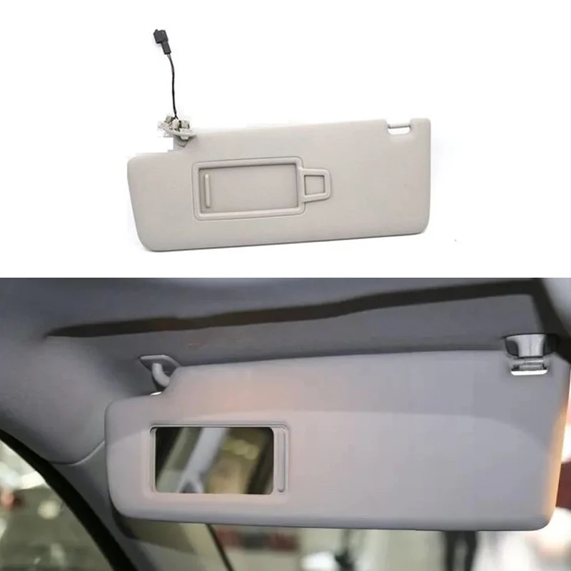 For Volkswagen VW TERAMONT  TIGUAN L Left Right Sunvisor Sunshade Car Sun Visor Shield Block Shade Make Up Mirror Grey 2016-2022