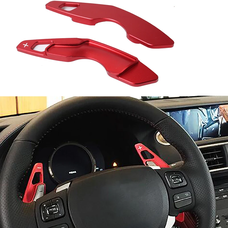 

2Pcs Car Aluminum Steering Wheel Shift Paddle Extension For Lexus RC IS NX NX200 NX300 NX200t NX300h IS300 FC300 RC350 RC200t