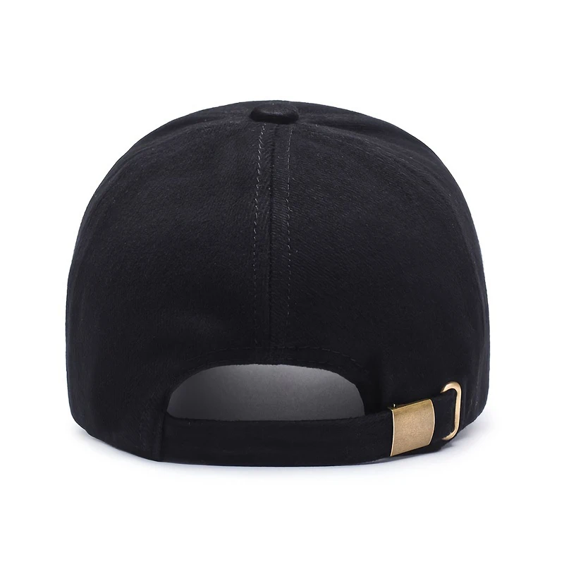 1pc Men\'s And Women\'s Adjustable Fashion Casual Trendy Street Sports Leather Tag Label Baseball Cap