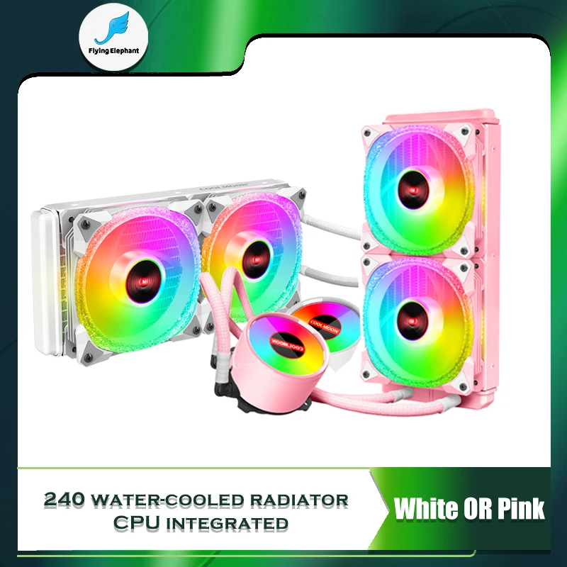 

Computer Water Cooling CPU Cooler ARGB RGB PWM 4PIN 240mm Liquid Ventilador For Intel LGA 1200 115x 1700 2011 AM3 AM4 Radiator