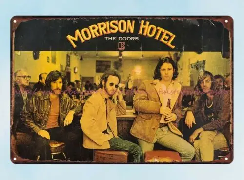 Doors Morrison Hotel Elektra 1970 tin sign decor shop