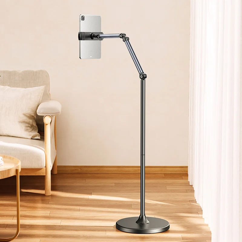 Aluminium Alloy Flexible Tablet  Stand Desk Floor Cellphone Holder