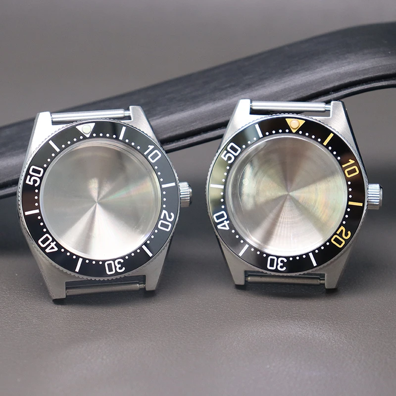 

NH35 40mm Silver/Black Watch Case 316L Stainless Steel watch accessories Waterproof For NH34 NH35 NH36NH38 Movement Mod SPB149J1