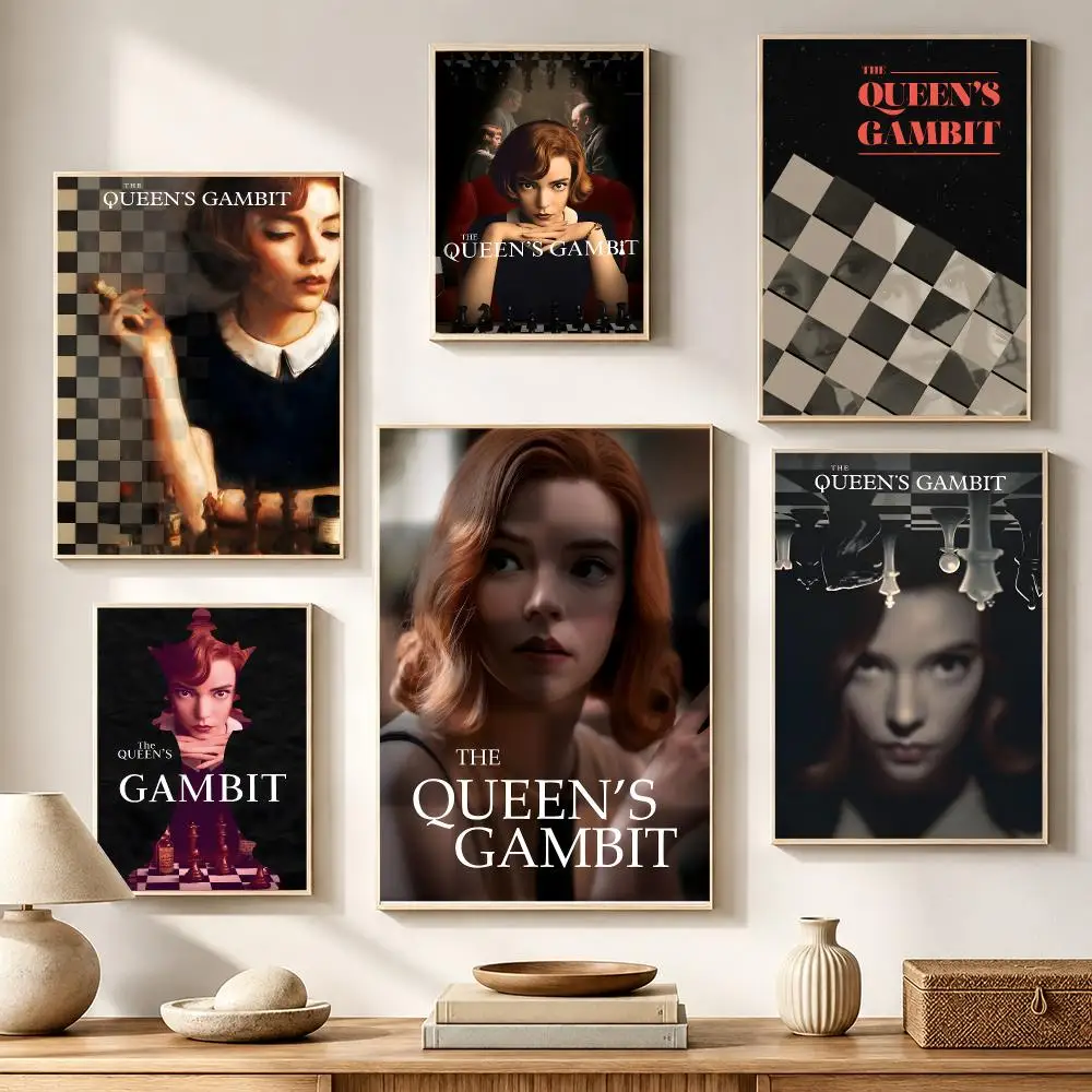 TV The Queens Gambit Poster High-definition waterproof stickers, suitable for home décor, gifts, and holiday decorations