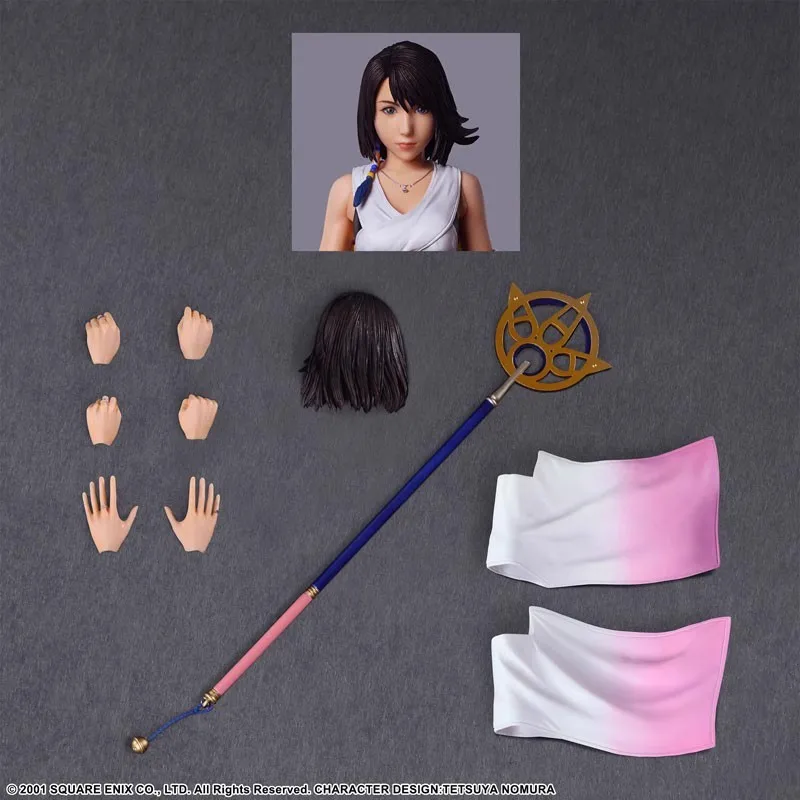 In Stock Original Playarts FF10 No.2 Yuna Action Figures Anime Model Toys Figura Pvc Gifts Collection No Original Box
