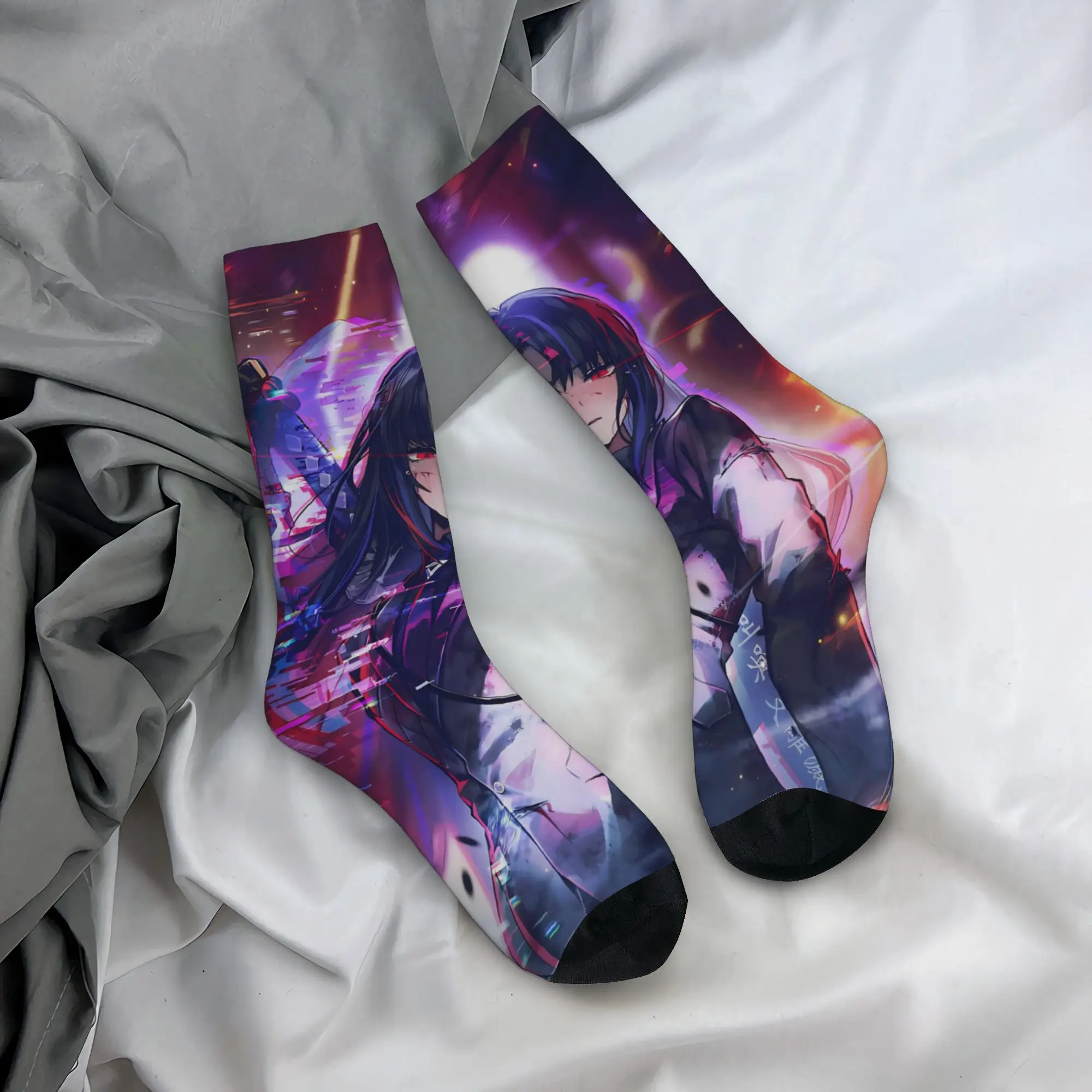 Limbus Company Project moon Middle Socks for Women Men Accessories All Season  Cute Long Socks Non-slip