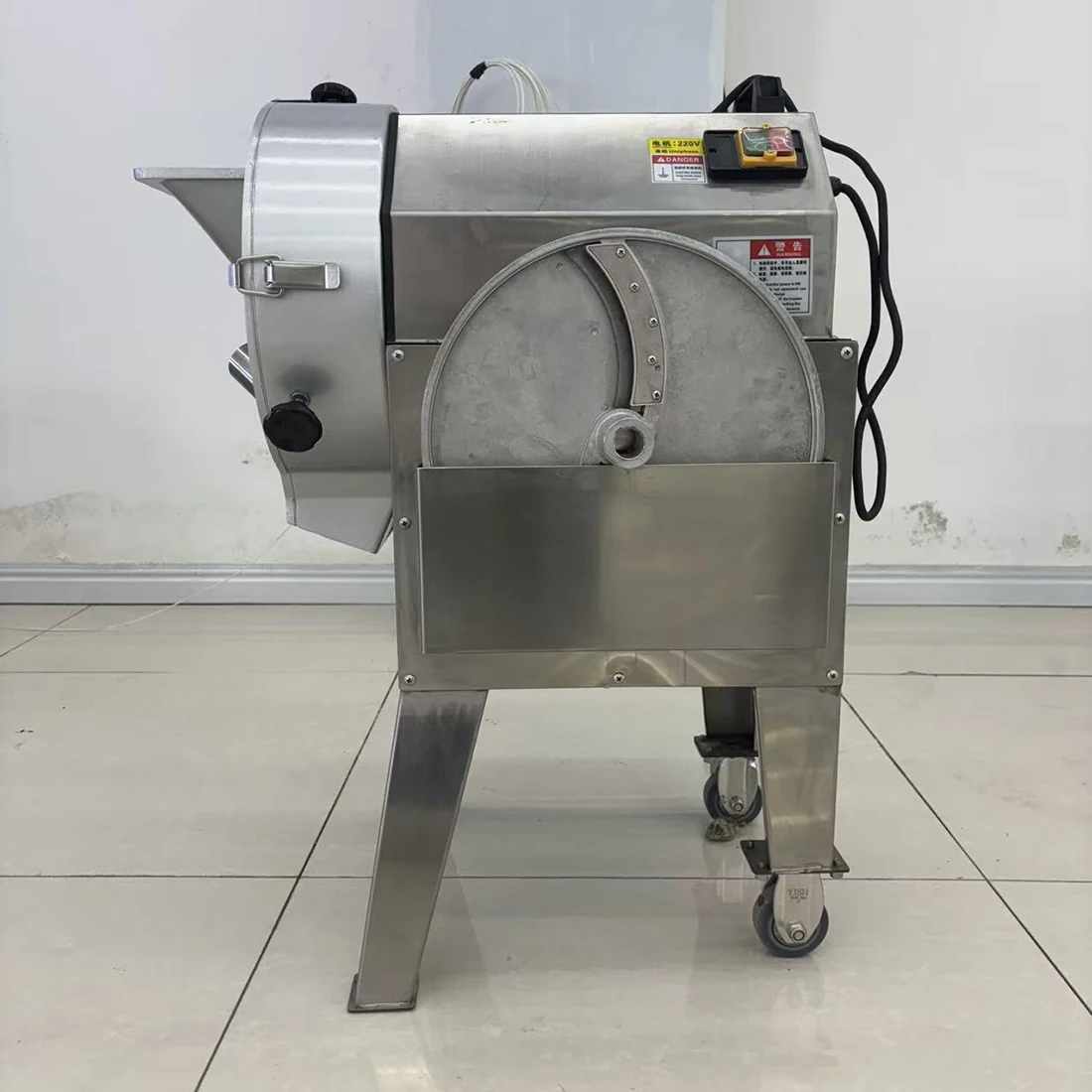 Electric 304 Stainless Steel Vegetable Cube Cutter Multifunctional Chinese Vegetable Cutter Machine for Fruits Core Motor