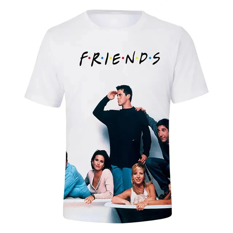 Friends T-Shirts TV Show 3D Print Streetwear Men Women Fashion Oversized Short Sleeve O-Neck T Shirt Kids Tees Tops Man Clothing