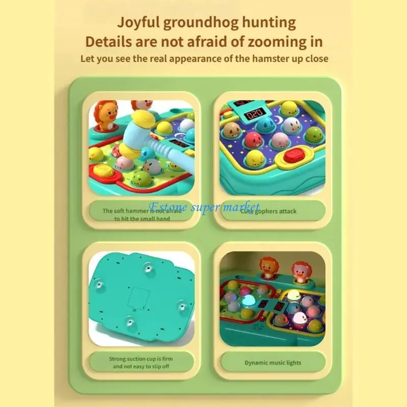 090B educacional bateu um brinquedo atividade jogo toupeira para crianças jogo interativo noivado