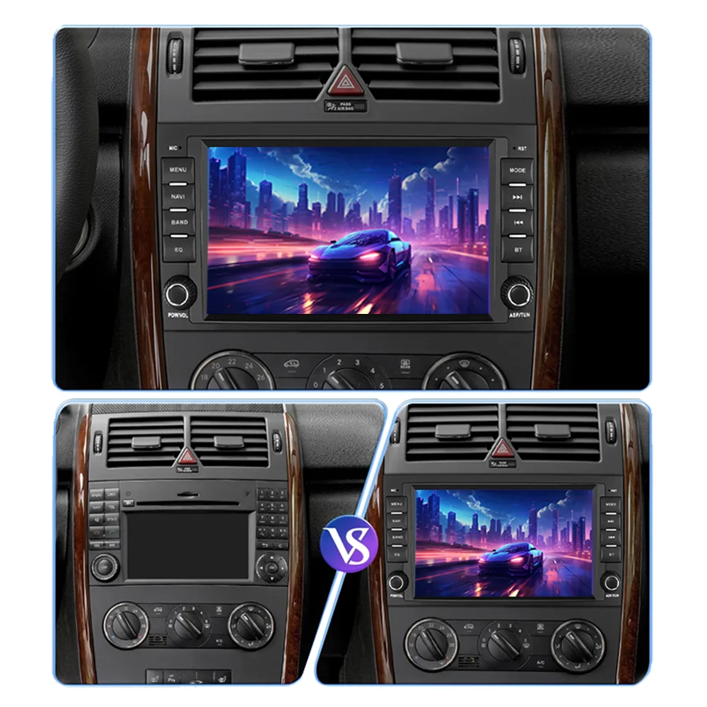 new Android Car Radio，Mercedes Benz A-Class W169 B-Class W245 V-Class W639 W906 Sprinter Viano Carplay Multimedia Navigation GPS
