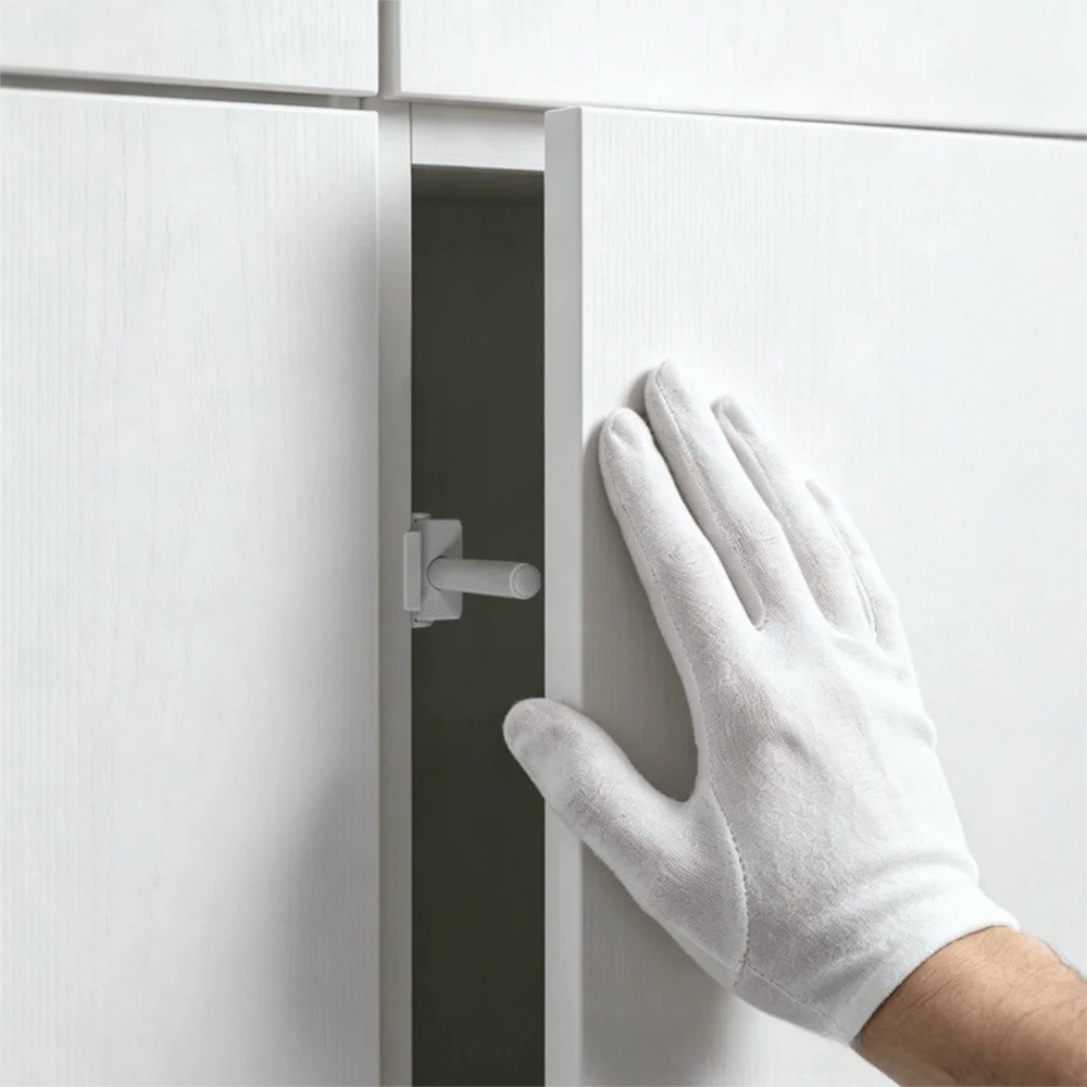 Plastic Push to Open Door Catcher Buffer Damper Press to Open Cabinet Door Latch Heavy Duty Self Rebounding