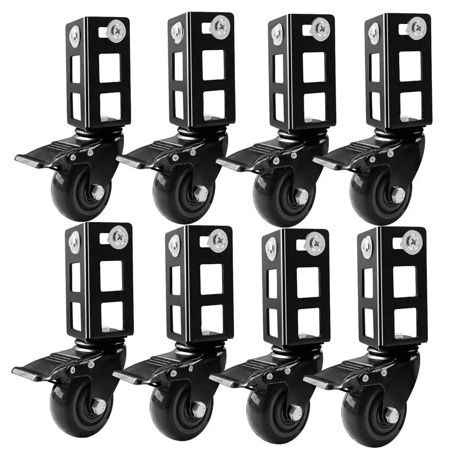 

Storage Rack Caster Wheels,3 Heavy Duty Locking Caster Wheels Warehouse Shelf amp Storage Racks Accessories,Fit for Boltless Sel
