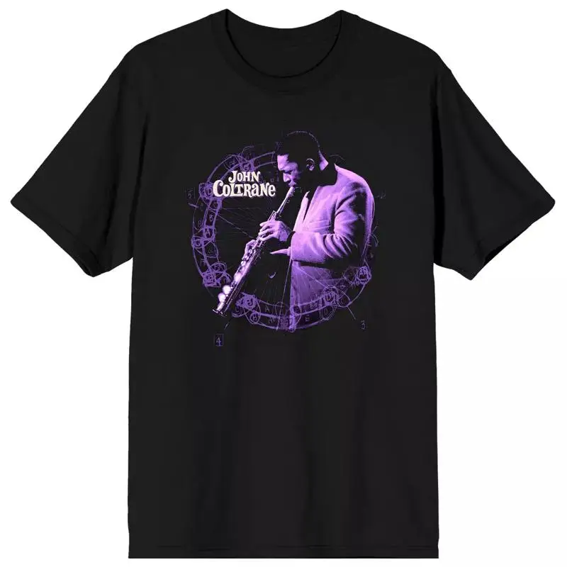 

John Coltrane On Stage Purple Jazz Legends Music T Shirt S 5XL Multicolor