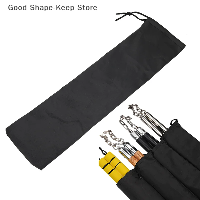 Universal Durable Nunchucks Bag Black Drawstring Pouch Storage for Luminous Wooden Aluminum Alloy Stainless Steel Nunchucks