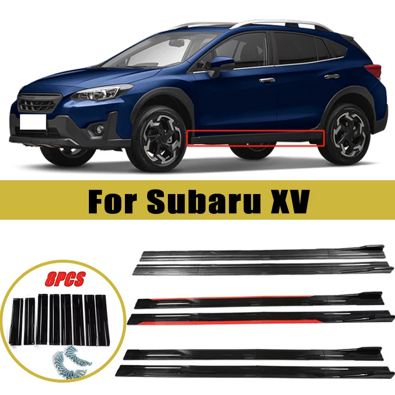 

Universal 2m/2.2m Car Side Skirt Extension SplitterBumper Racing Side Wing Bumper Lip Side Spoiler For Subaru XV Accessories