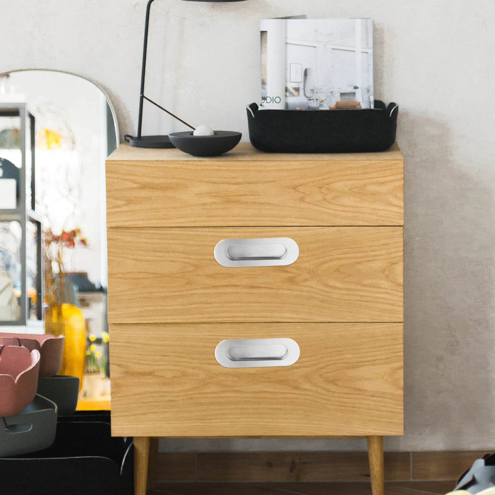 

2Pcs Dark les Kitchen Bedroom Bathroom Durable Dressers Drawers Closets Kitchen Cabinet Knob Cabinets Hardware Aluminum Alloy