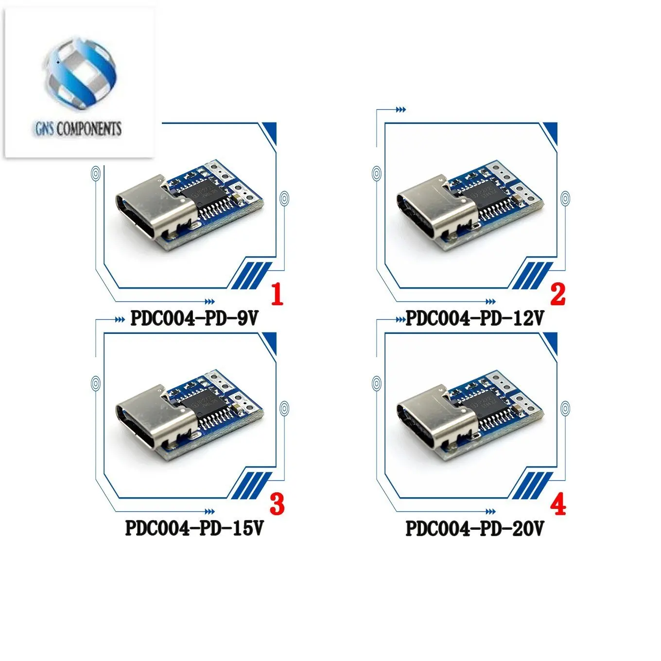 Type-C PD decoy module PD23.0 to DC DC trigger extension cable QC4 charger 9V 12V 15V 20V PDC004-PD