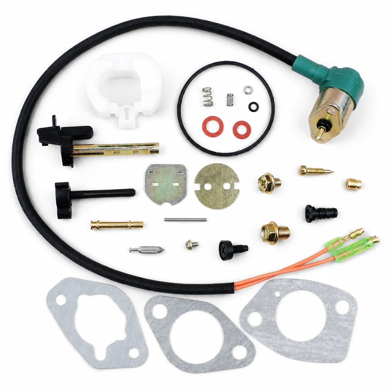 Carburetor Carb Solenoid Gasket Repair Rebuild Kit Tune Up Kit For Honda GX390 GX340 11-13HP Lawn Mower Engine Replacement Parts