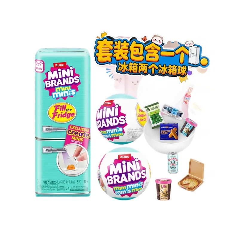 Afbeelding 7: Originele Zuru Miniverse Foodie Koelkast Eten Set 77785 Micro Mini Figuur Mystery Blind Box Verzamel Speelgoed voor Kinderen & Volwassenen