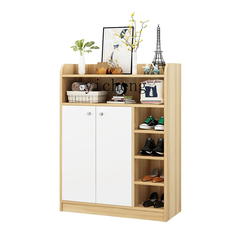 

simple shoe cabinet foyer balcony locker door home multi-layer shoe rack home decoration accessories