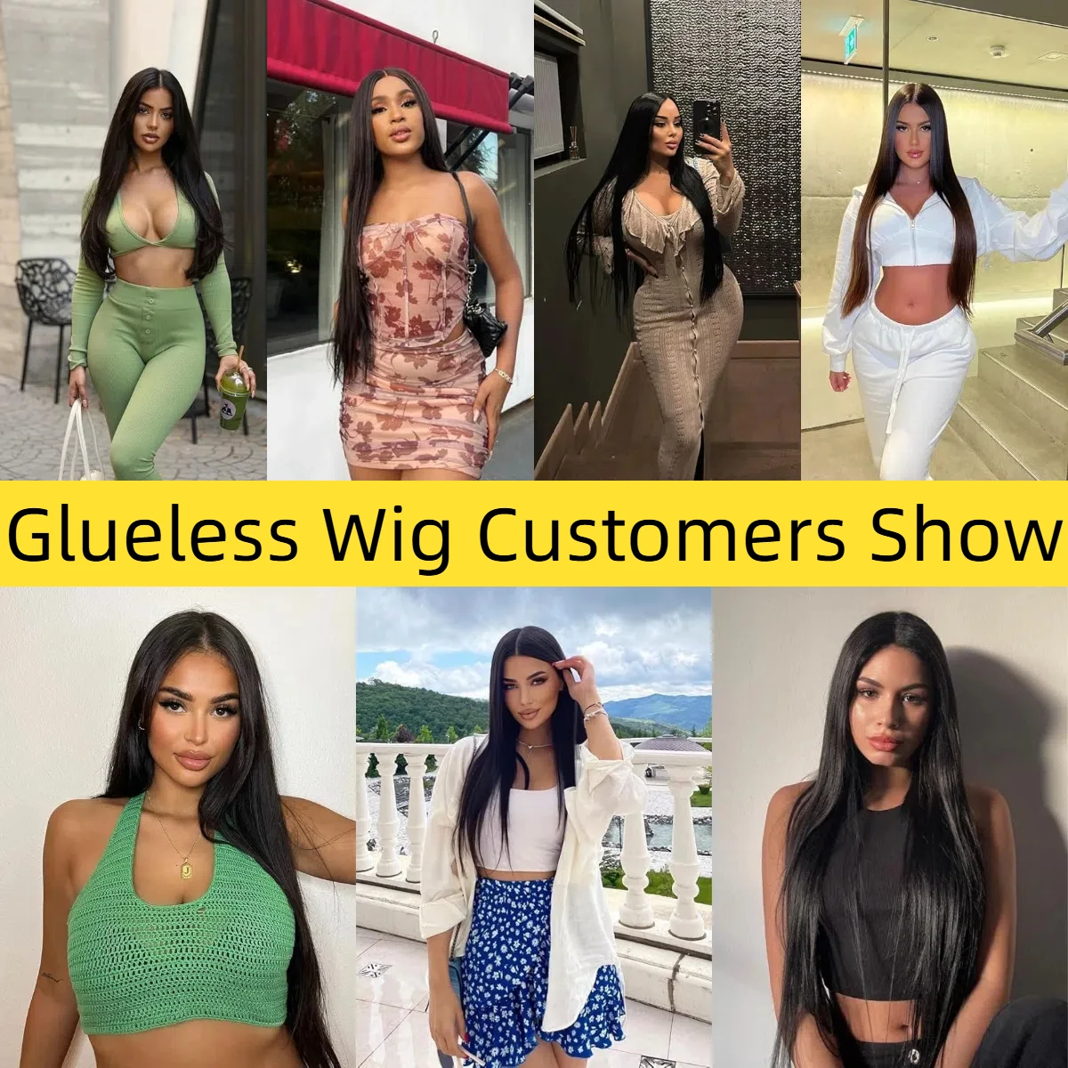 Perruques sans colle cheveux humains pré plumés pré coupé 7x5 perruques droites perruques de cheveux humains cheveux humains 180% densité perruques pour les femmes 20 pouces