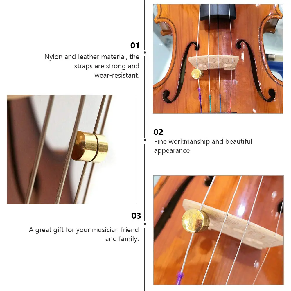 

1pc Brass Violin Mute Wolf Tone Musical Instrument Accessory Cello Sound Deadening Note Suppressors Accessories