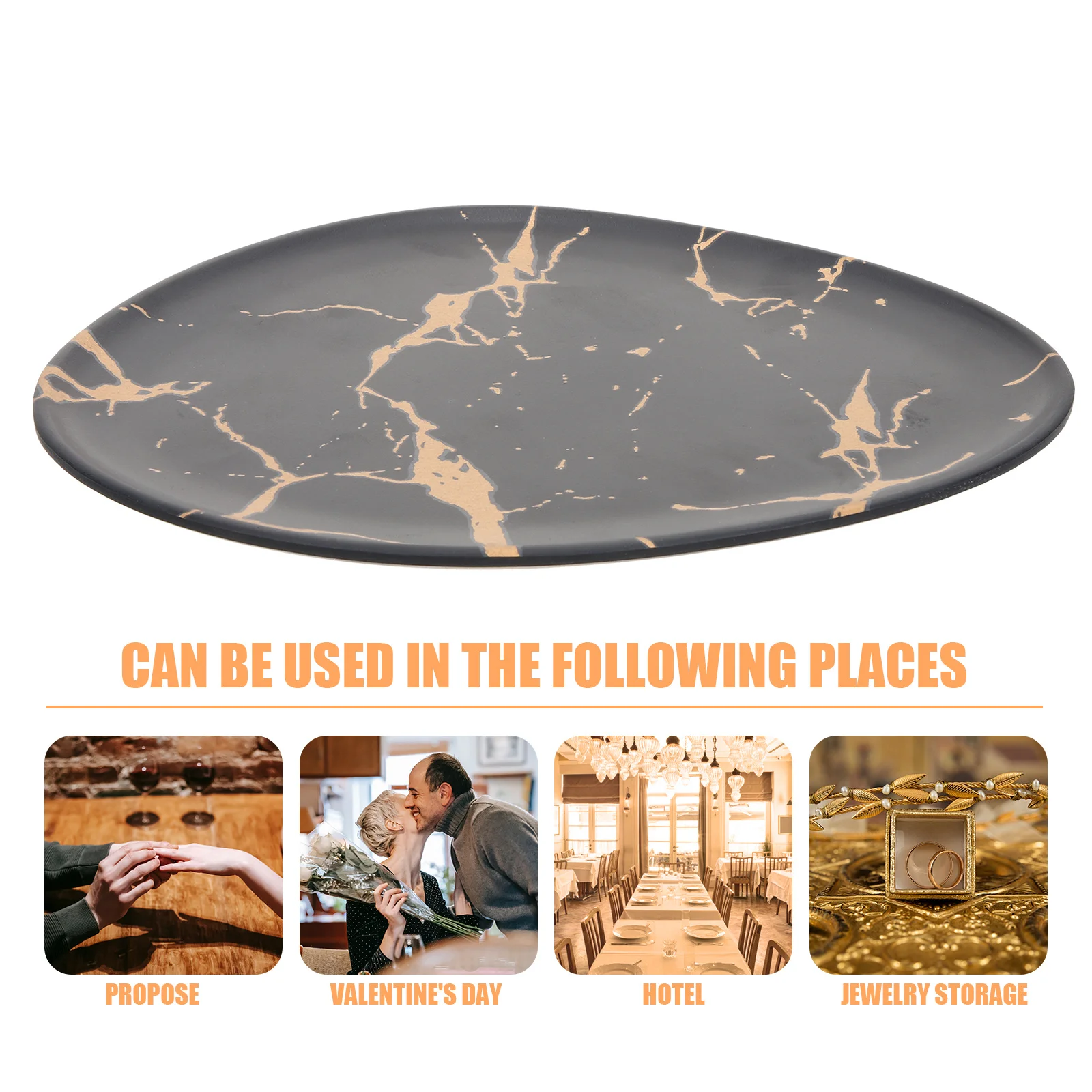 

Ceramic Jewelry Holder Plate Trinket Dish Storage Tray for Accessories Wedding Birthday Mother's Day Christmas Gifts