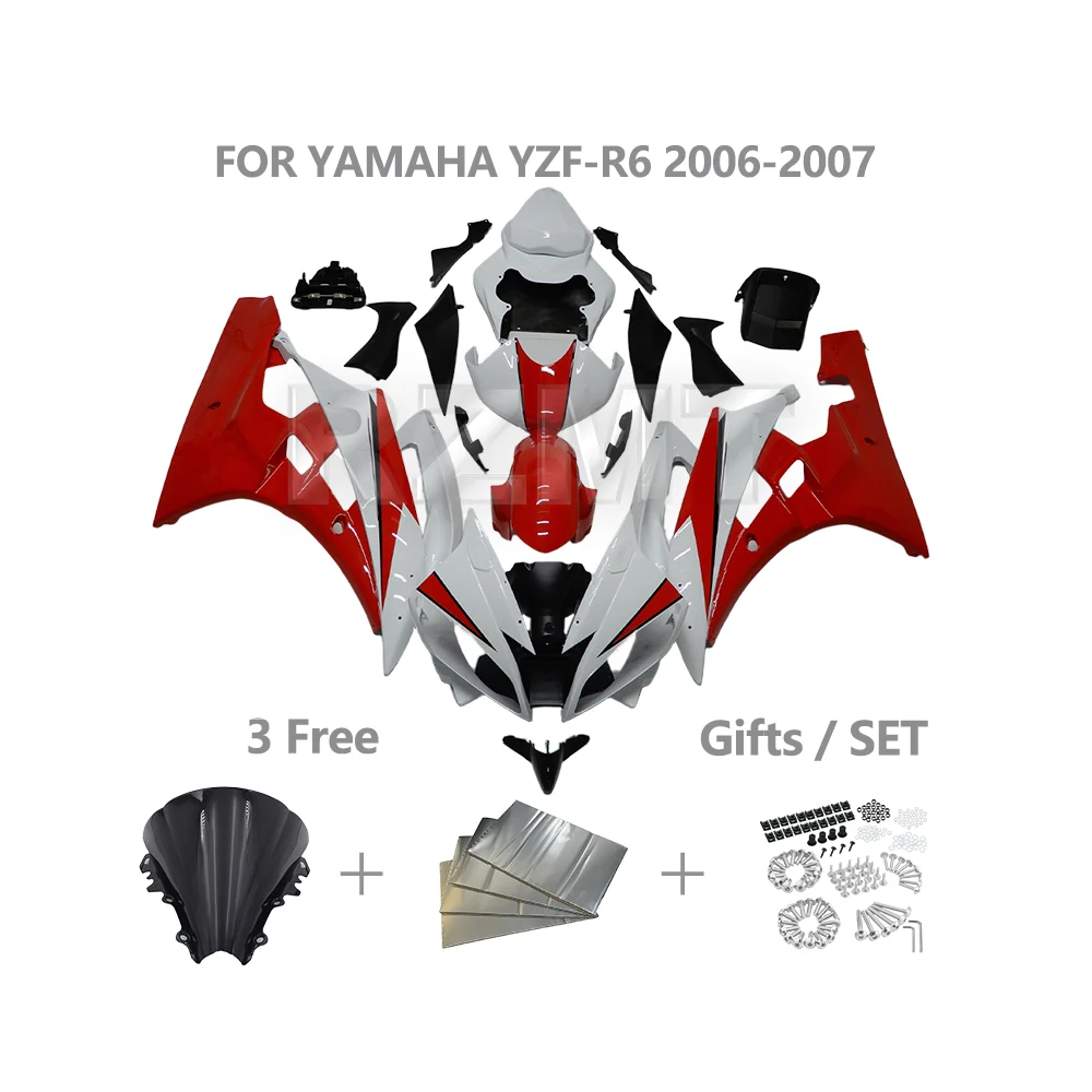 

Для YAMAHA YZF R6 YZF-R6 2006-2007 комплект обтекателя мотоцикла индивидуальный пластик ABS инъекционный пластик детали кузова Y0607-109a