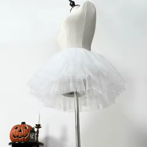 Ultra Short Petticoats Lolita Cosplay Crinoline Lady Girls Underskirt  Petticoat for Party White Black Ballet Dance Skirt Tutu - Image 3