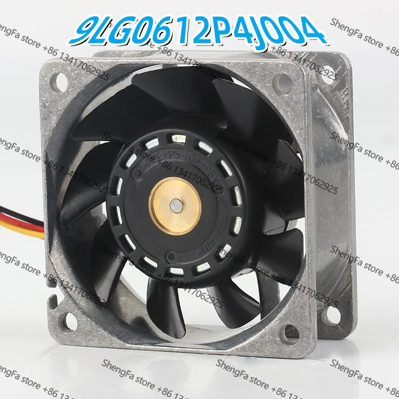 9LG0612P4J004 New original 12V 0.39A 6025 60X60X25MM aluminum frame variable frequency device cooling fan