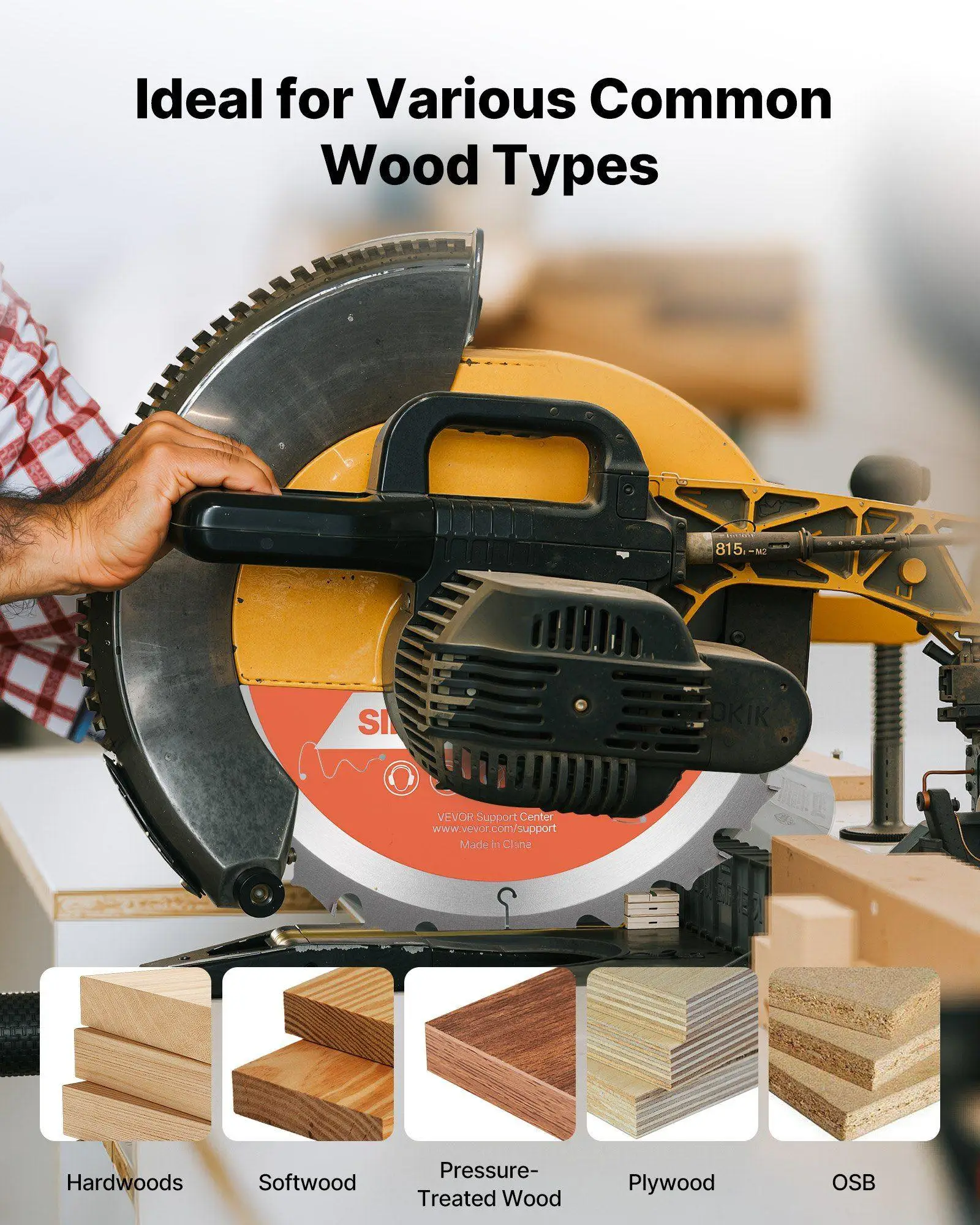 Lama circolare da 10 pollici 24 denti per legno - Costruzione in acciaio legato, rapida dissipazione del calore, tagli accurati attraverso i tipi di materiali