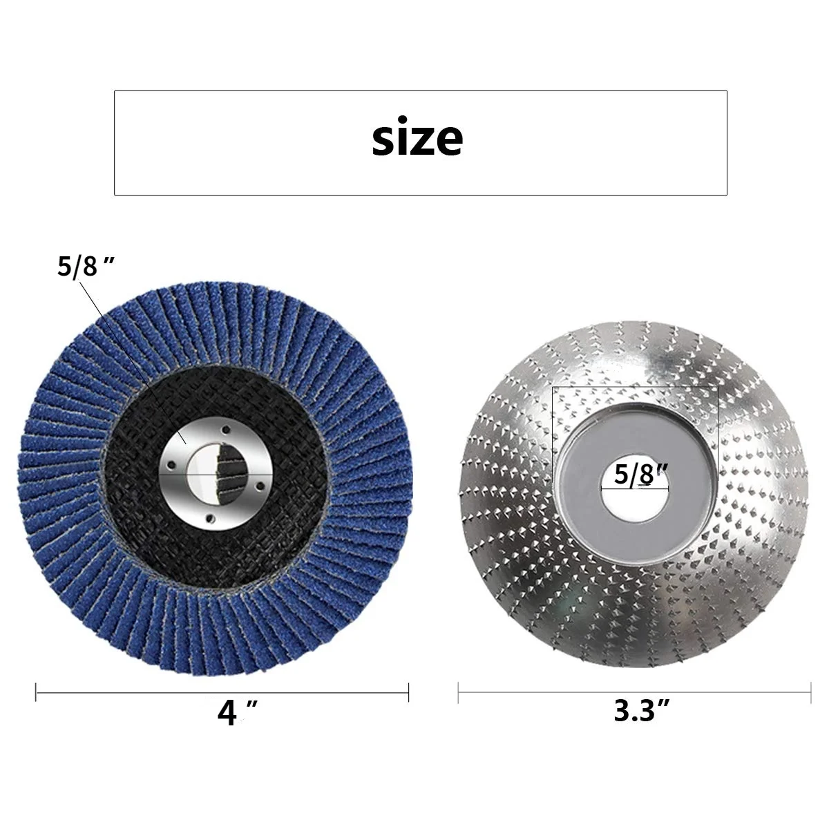 Angle Grinder Disc 3.3'' Tungsten Grinding Wheel Carving Abrasive Disc Sanding Wheel Shaping Polishing Plate 4 inch Flap Discs