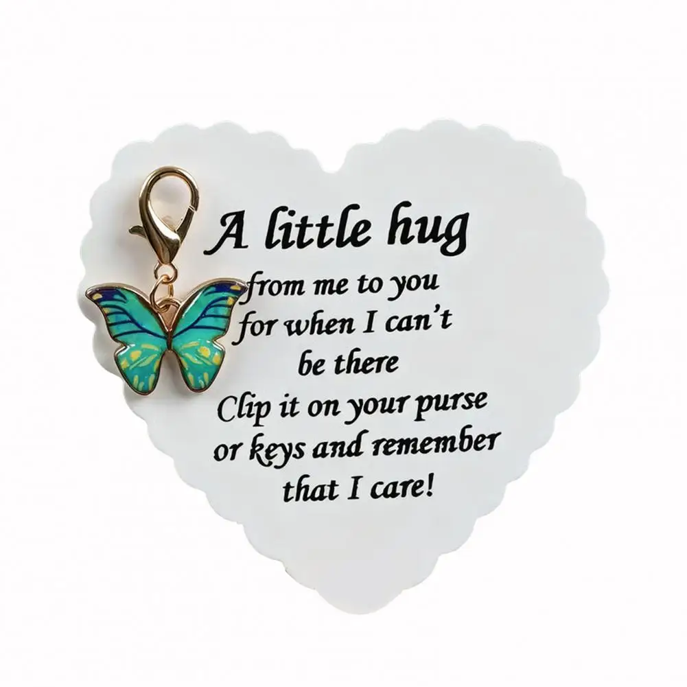 Boho papillon porte-clés mignon été Animal porte-clés anneau sac à main sac à dos charme écouteurs housse accessoires femmes cadeau