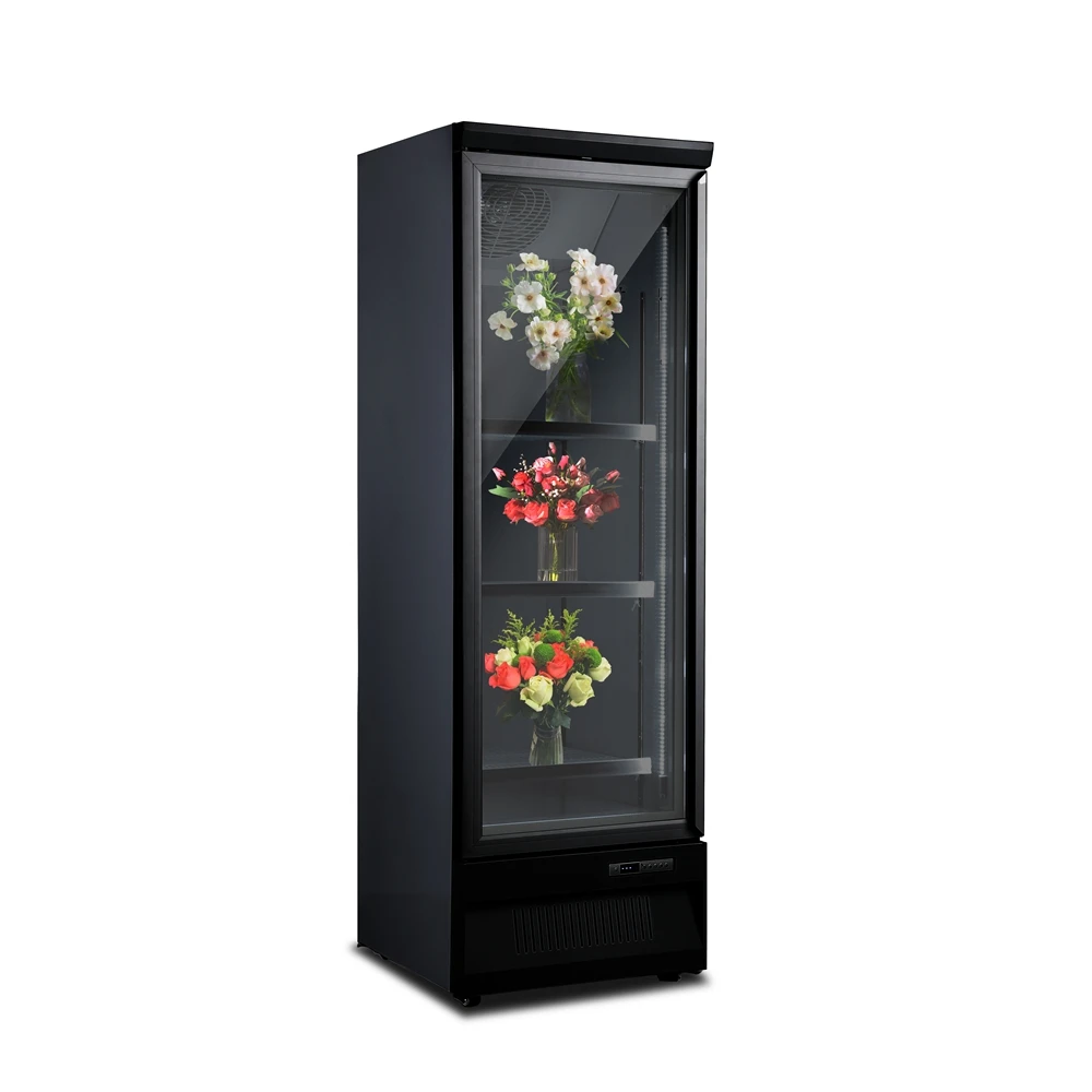 OEM 1 Door Blossom Refrigerator Flower Shop Cooler Fresh Keeping Refrigeration Equipment