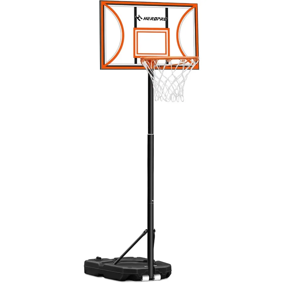 

Баскетбольное кольцо для улицы, регулируемая небьющаяся доска, портативная система баскетбольных ворот для взрослых в плавании Po