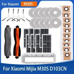 Consumables For Xiaomi Mijia M30S D103CN Replacement Accessories Main Side Brush Hepa Filter Mop Cloth Dust Bag Parts