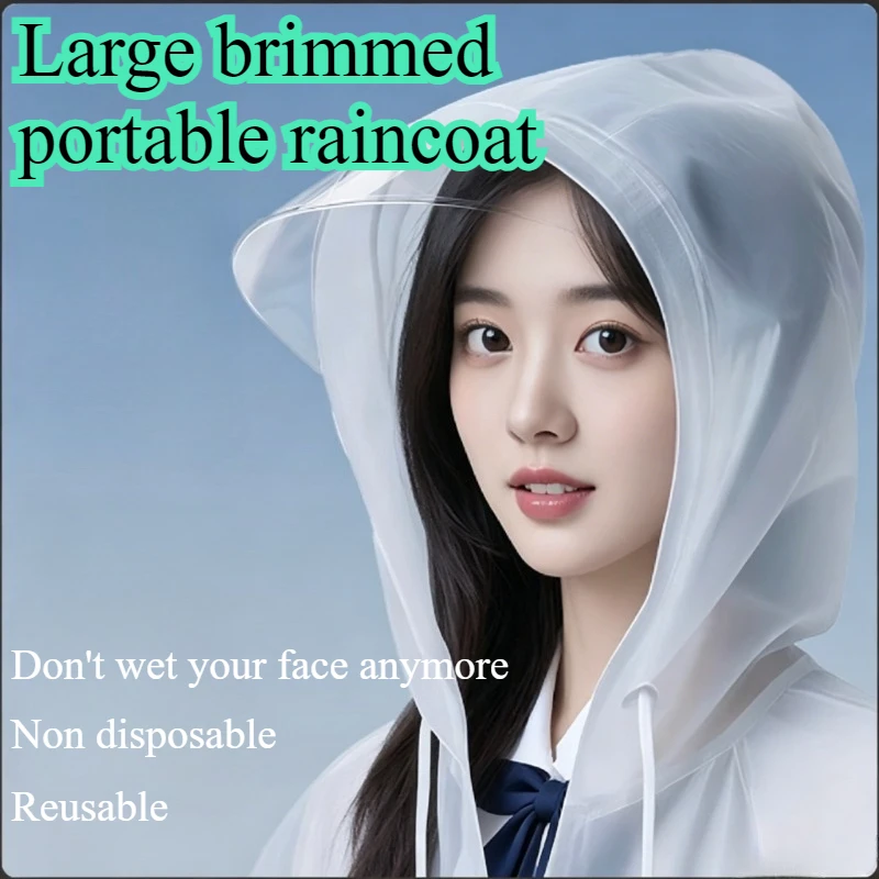 Adult Raincoat Non Disposable Thickened Outdoor Travel Climbing Waterproof Rain Gear Universal One Piece Raincoat