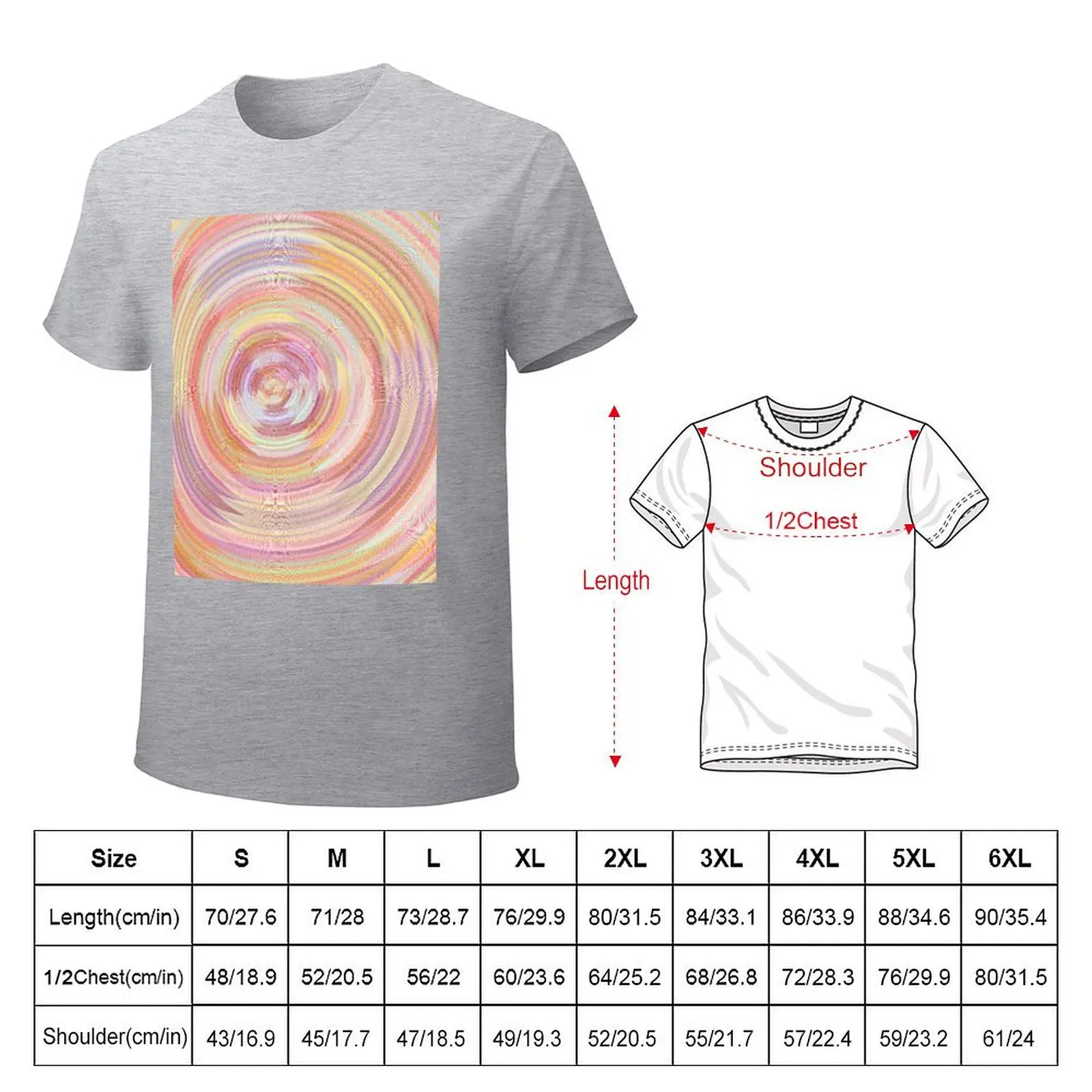 Rainbow tornado. T-shirt oversizeds graphics quick drying heavy weight t shirts for men