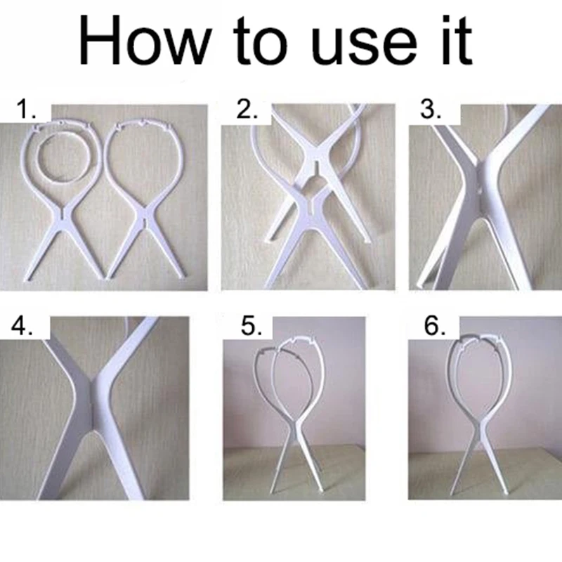 1 قطعة حامل شعر مستعار قابل للطي حامل شعر مستعار متين أداة عرض شعر مستعار حامل لجميع الباروكات