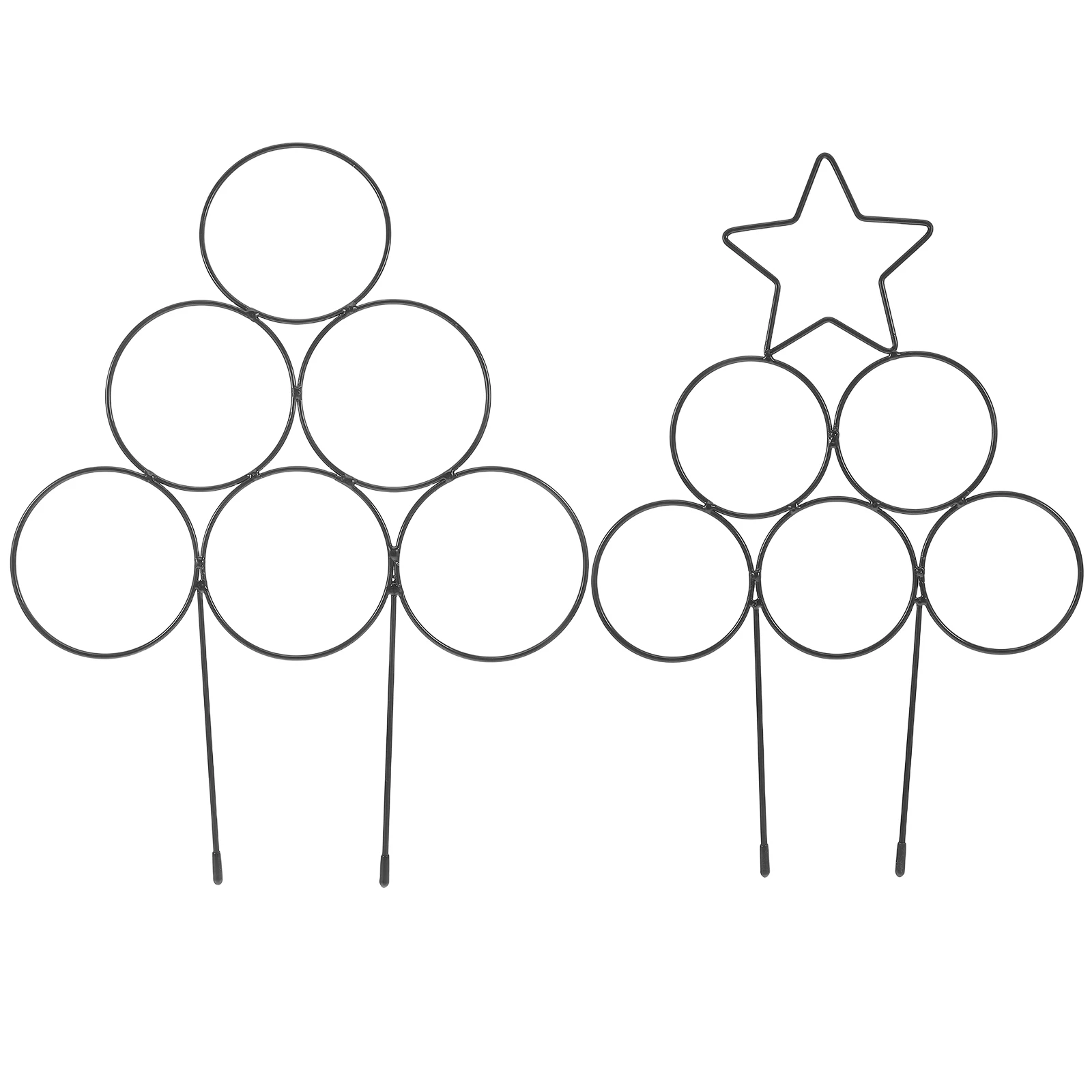 

Gardening Stand Climbing Houseplant Stem Supports Black Flower Display Rack Pot Metal Trellis Potted Plants Yard Cucumber Vine