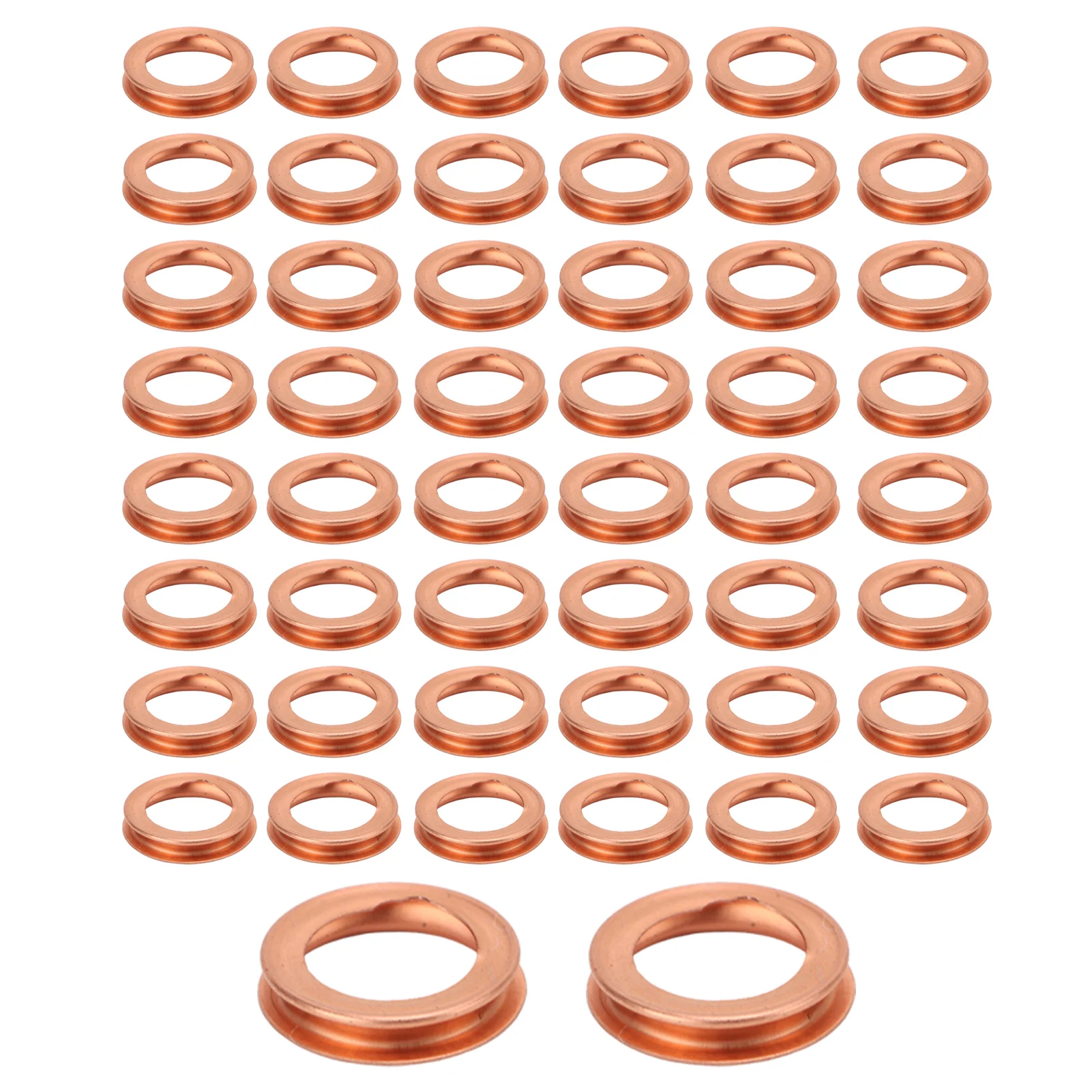 50pcs Oil Drain Plug Gasket 1102601M02 Copper Oil Crush Washers Replacement for Infiniti EX35 FX35 FX45 FX50 G20 G25 G35