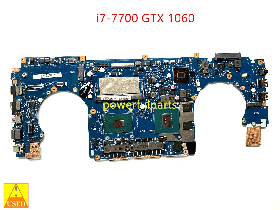 For Asus GL502VMK Motherboard GL502VM Mainboard i7-7700 + GTX 1060 6G On-Board Rev.2.1 60NB0DR0 Working Good