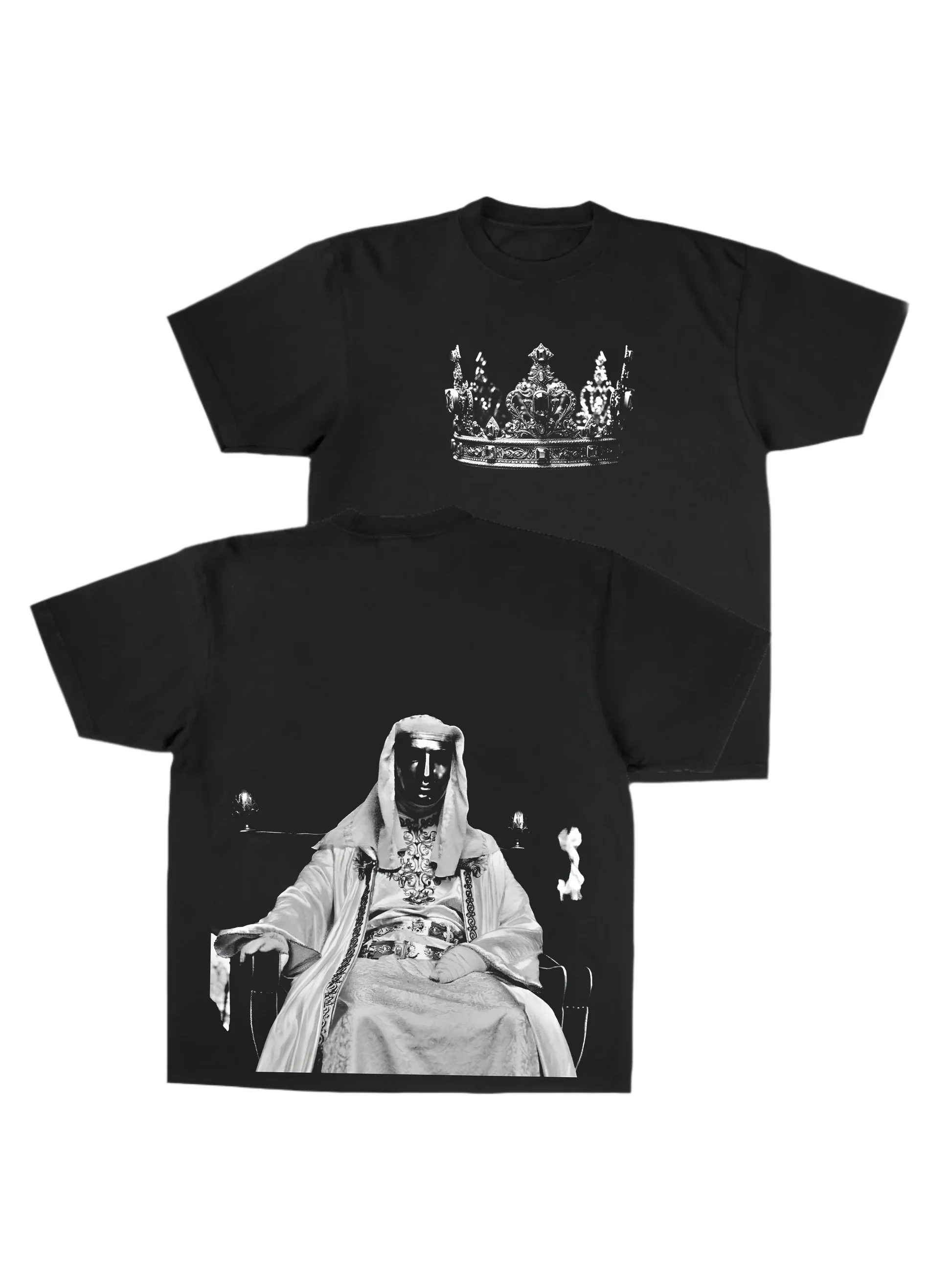 King Baldwin IV Vintage T-shirt Retro Y2k Tees Gothic Rock Oversized T Shirts Print Top Streetwear Casual Clothing Unisex