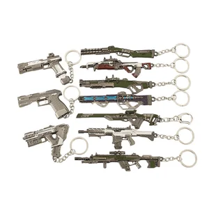 Apex Legends Weapon Model Keychain para homens, pingente de metal, chaveiro, fãs, decoração de bolsa de carro, jóias, G7, VK-47, R99, RE-45 10 principais vendas apex legends luminária - №9